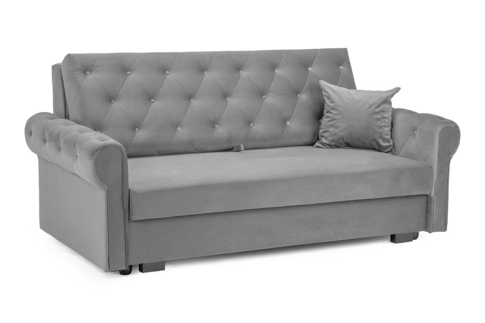 Rosalind SofaBed - Colours Plush Blue, Plush Grey or Plush Green - Available in 3 & 2 Seater