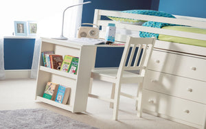 Kids Roxy Sleepstation - Low Sleeper - Available in Stone White Or Dove Grey - Mattress Option