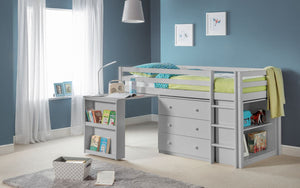 Kids Roxy Sleepstation - Low Sleeper - Available in Stone White Or Dove Grey - Mattress Option