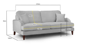 Rupert Beige Sofa - Available Corner, 4, 3,2 Seaters & Armchair