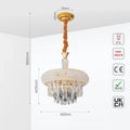 Mars Gold Antique Brass Metal and Crystal Chandelier Ceiling Light E14 Small, Medium or Large - 3 Sizes Available