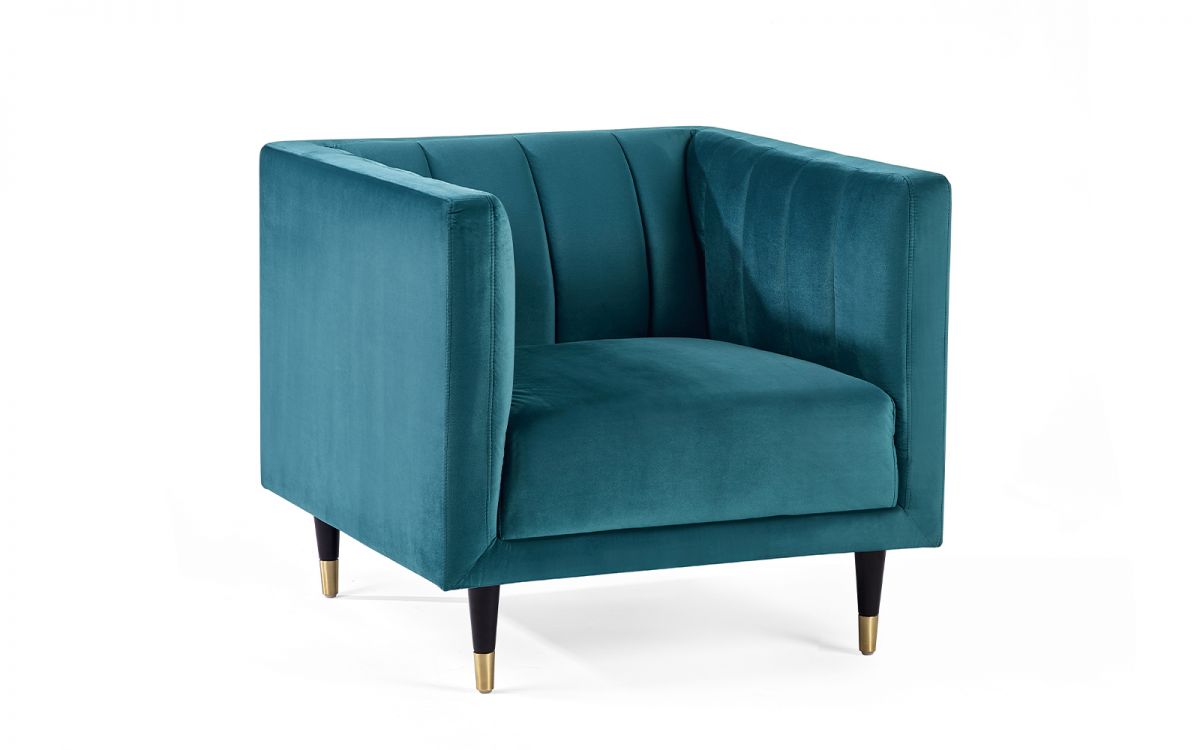 Stylish Salma Sofa Scalloped Back - Teal or Grey Options - Available in 3, 2 Seater & Arm Chair