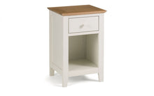 Load image into Gallery viewer, Salerno 2-Tone Bedroom Range - 4 Drawer Chest and 1 Drawer Bedside Ivory &amp; Oak
