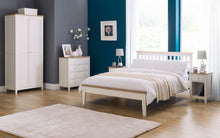 Load image into Gallery viewer, Salerno 2-Tone Bedroom Range - 4 Drawer Chest and 1 Drawer Bedside Ivory &amp; Oak
