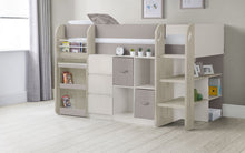 Load image into Gallery viewer, Kids Saturn Midsleeper - Available in White &amp; Charcoal or Taupe - Mattress Option
