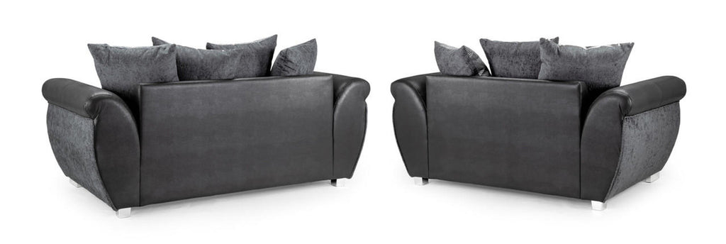 Shannon Black/Grey Sofa - Available Corner, 3 Seater, 2 Seater, Swivel Chair & Armchair
