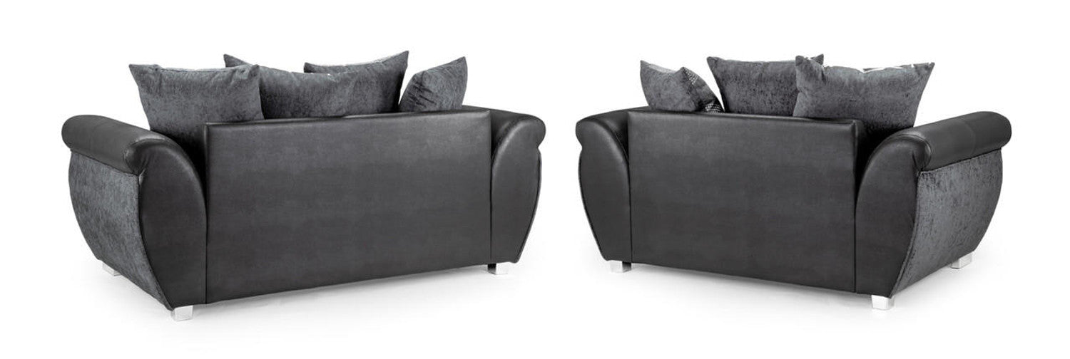 Shannon Black/Grey Sofa - Available Corner, 3 Seater, 2 Seater, Swivel Chair & Armchair