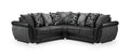 Shannon Black/Grey Sofa - Available Corner, 3 Seater, 2 Seater, Swivel Chair & Armchair