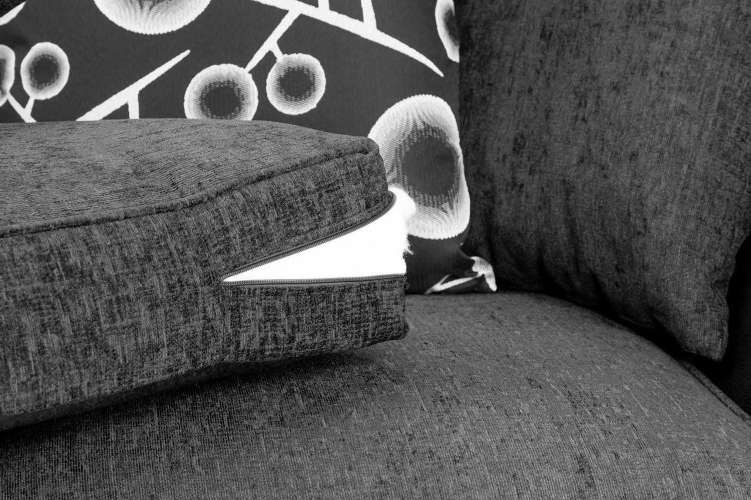 Shannon Black/Grey Sofa - Available Corner, 3 Seater, 2 Seater, Swivel Chair & Armchair