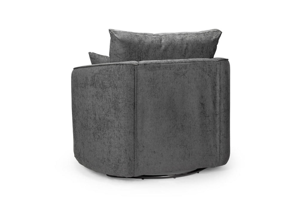 Shannon Black/Grey Sofa - Available Corner, 3 Seater, 2 Seater, Swivel Chair & Armchair