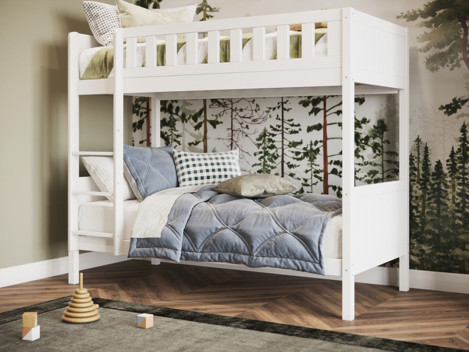 Bea Shorty Wooden Bunk Bed with Optional Trundle