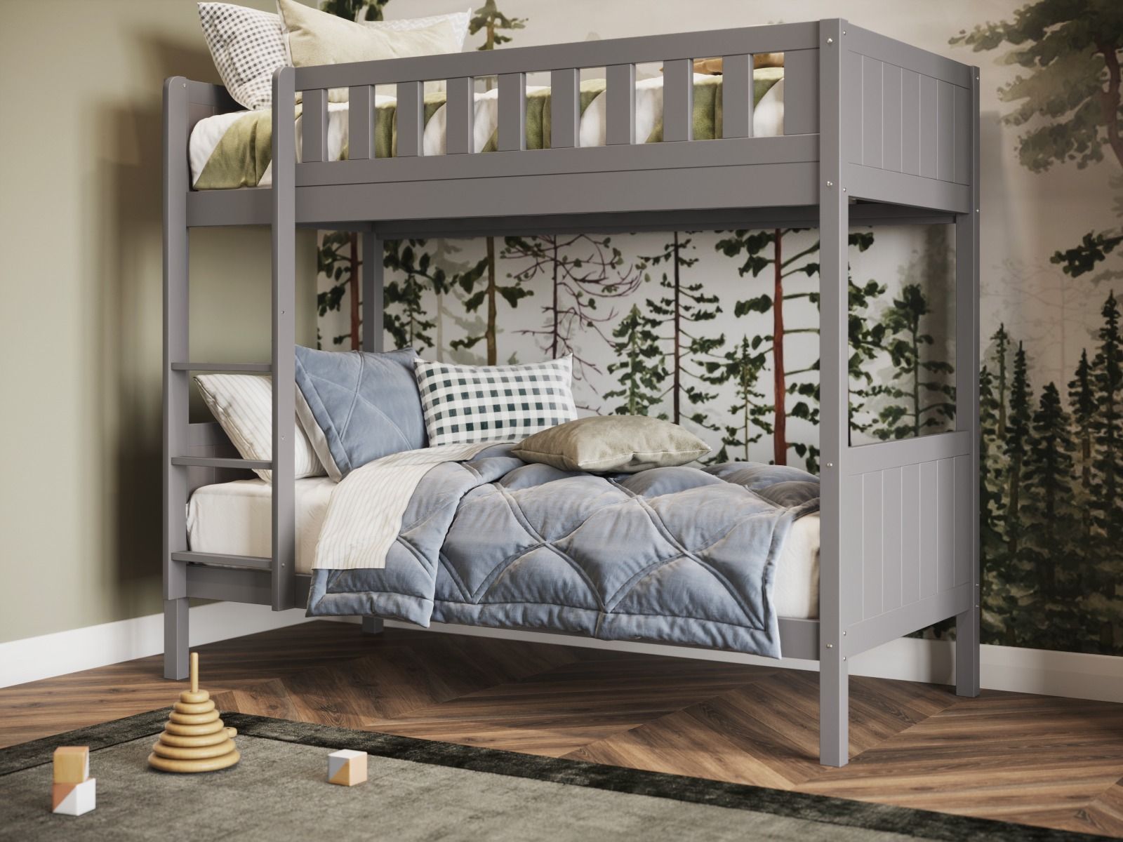 Bea Shorty Wooden Bunk Bed with Optional Trundle