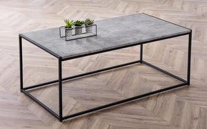 Staten Coffee Table - Concrete Finish - Available in Square or Rectangular Concrete Finish