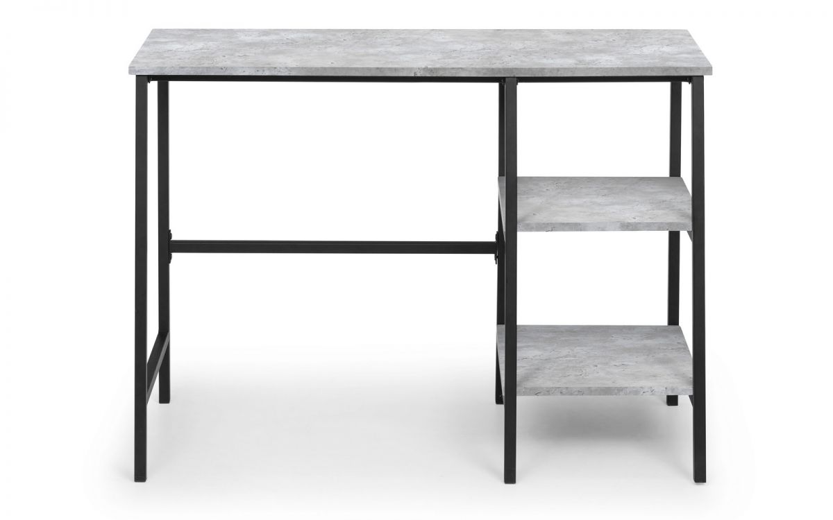Staten Desk - Concrete Finish - 45cm D x 104cm W x 72cm H