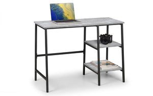 Staten Desk - Concrete Finish - 45cm D x 104cm W x 72cm H