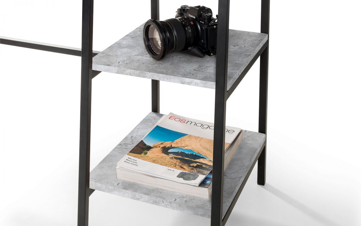 Staten Desk - Concrete Finish - 45cm D x 104cm W x 72cm H