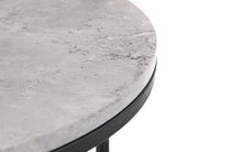 Load image into Gallery viewer, Staten Round Nesting Coffee Table - Concrete Finish - 80cm D x 80cm W x 50cm H
