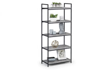 Load image into Gallery viewer, Staten Tall Bookcase - Concrete Finish - 32cm D x 63cm W x 140cm H
