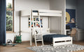 Noomi Tera Small Double High Sleeper With Small Double L Shaped Bed - Colour Options Available - White or Grey