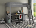 Noomi Tera Solid Wood Small Double Gaming Highsleeper - Colour Options Available - White or Grey
