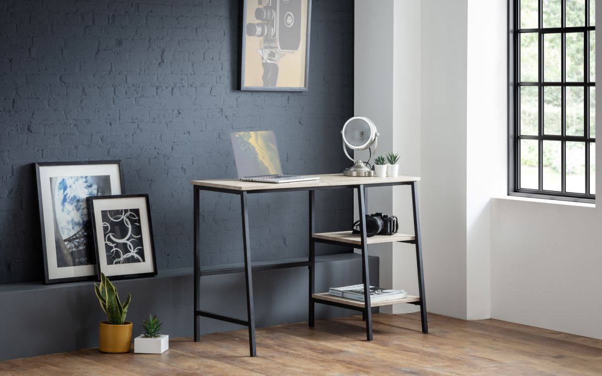 Tribeca Desk - Sonoma Oak or Walnut - 45cm D x 104cm W x 72cm H