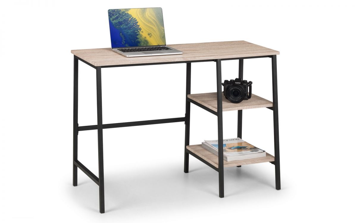 Tribeca Desk - Sonoma Oak or Walnut - 45cm D x 104cm W x 72cm H