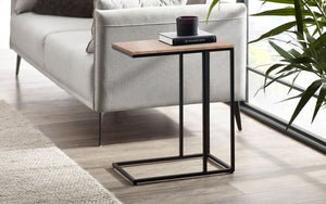 Tribeca Drinks Table - Sonoma Oak or Walnut - 50cm D x 30cm W x 60cm H