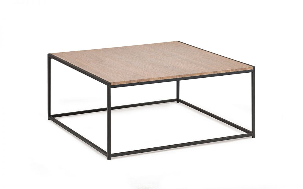 Tribeca Square Coffee Table - Sonoma Oak or Walnut - 90cm W x 40cm H