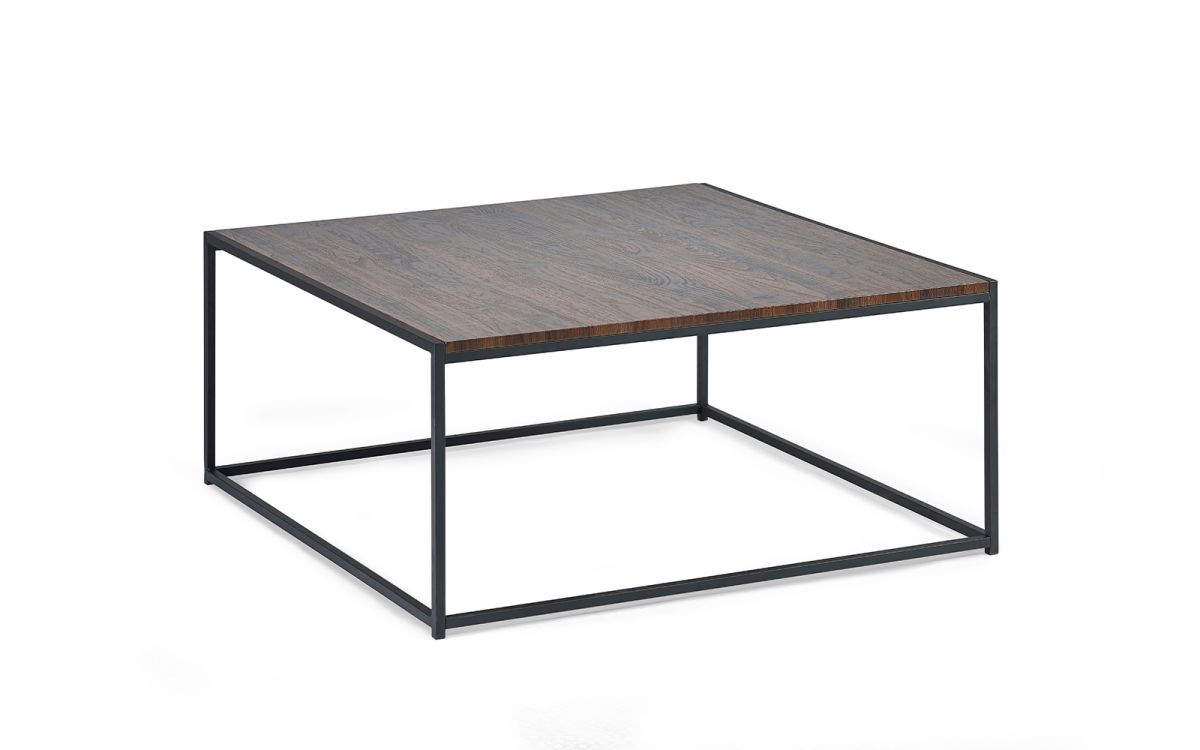 Tribeca Square Coffee Table - Sonoma Oak or Walnut - 90cm W x 40cm H