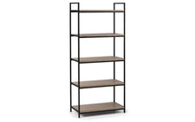 Load image into Gallery viewer, Tribeca Tall Bookcase - Sonoma Oak or Walnut - 32cm D x 63cm W x 140cm H
