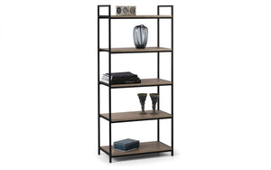 Tribeca Tall Bookcase - Sonoma Oak or Walnut - 32cm D x 63cm W x 140cm H