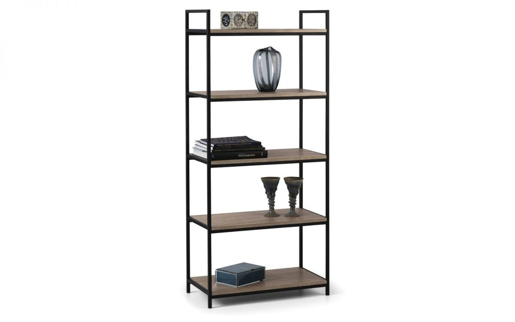 Tribeca Tall Bookcase - Sonoma Oak or Walnut - 32cm D x 63cm W x 140cm H