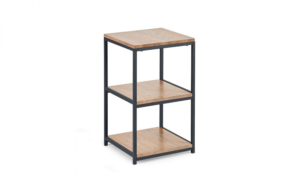 Tribeca Tall Narrow Side Table - Sonoma Oak or Walnut - 35cm D x 35cm W x 60cm H