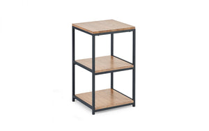 Tribeca Tall Narrow Side Table - Sonoma Oak or Walnut - 35cm D x 35cm W x 60cm H