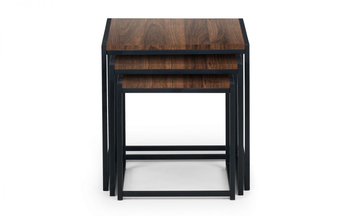 Tribeca Nest of Tables - White Marble or Sonoma Oak or Walnut - 45cm D x 45cm W x 45cm H