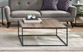 Tribeca Square Coffee Table - Sonoma Oak or Walnut - 90cm W x 40cm H