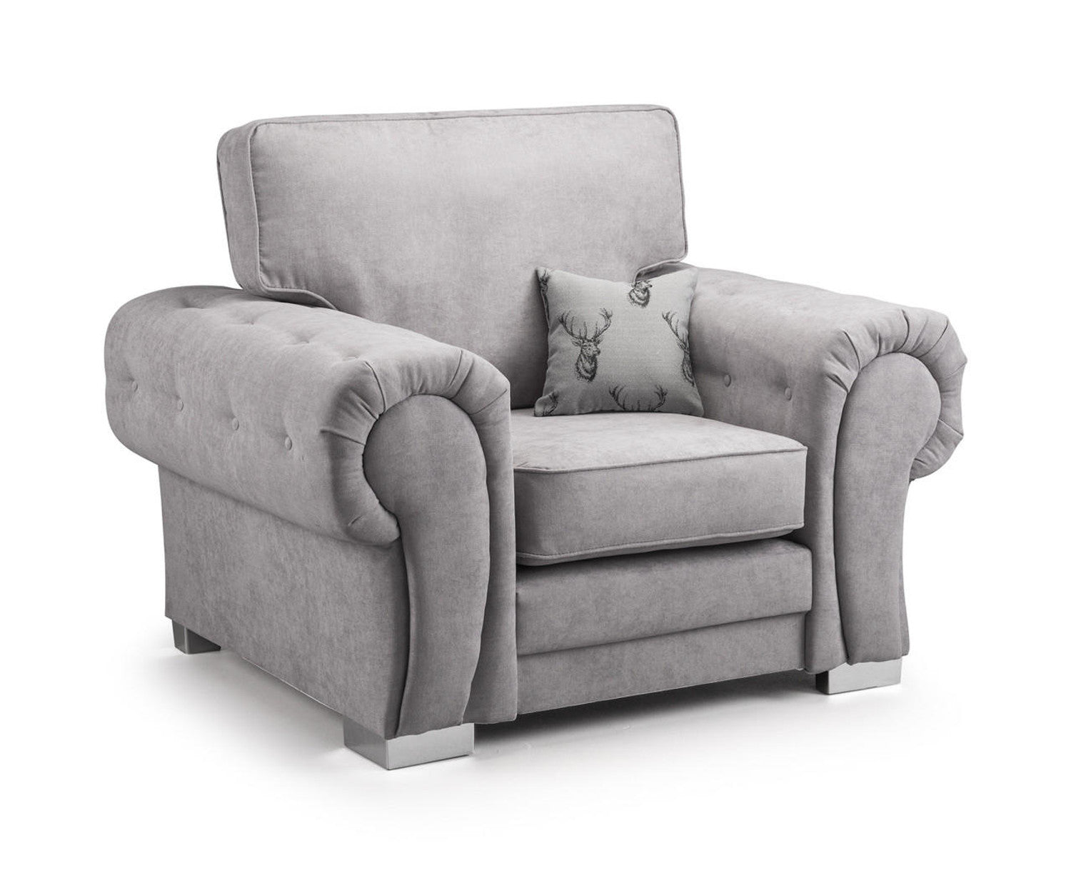 Varona Scatterback/Fullback Sofa - Black or Grey - Available Large Corner, RHF/LHF Corner, 3 Seater, 2 Seater, Swivel Chair, Armchair Or Sofa Bed