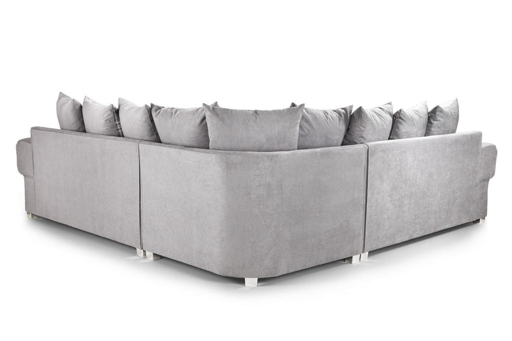 Varona Scatterback/Fullback Sofa - Black or Grey - Available Large Corner, RHF/LHF Corner, 3 Seater, 2 Seater, Swivel Chair, Armchair Or Sofa Bed