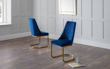Load image into Gallery viewer, Vittoria Cantilever Dining Chair Blue or Grey - 62x48x97H (cm)
