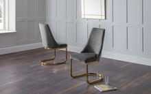 Load image into Gallery viewer, Vittoria Cantilever Dining Chair Blue or Grey - 62x48x97H (cm)
