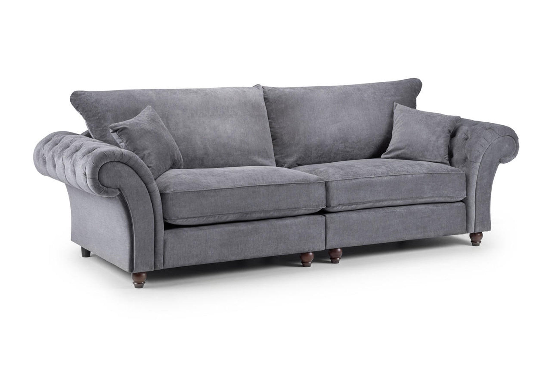 Windsor Fullback Sofa - Stone or Grey - Available in a Large Corner, LHF/RHF Corner, 4, 3, 2 Seaters & Arm Chair