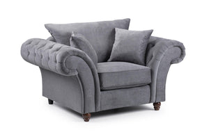 Windsor Fullback Sofa - Stone or Grey - Available in a Large Corner, LHF/RHF Corner, 4, 3, 2 Seaters & Arm Chair