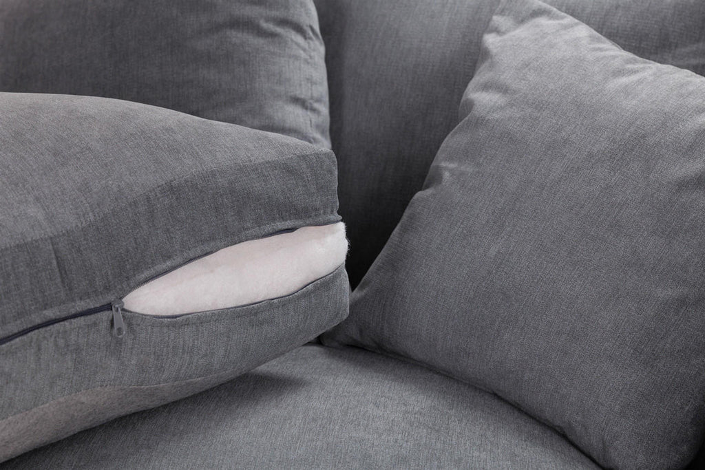 Windsor Fullback Sofa - Stone or Grey - Available in a Large Corner, LHF/RHF Corner, 4, 3, 2 Seaters & Arm Chair