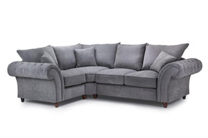 Windsor Fullback Sofa - Stone or Grey - Available in a Large Corner, LHF/RHF Corner, 4, 3, 2 Seaters & Arm Chair