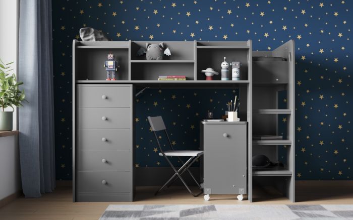 Merlin Junior Mid High Cabin Station - Available in White or Grey
