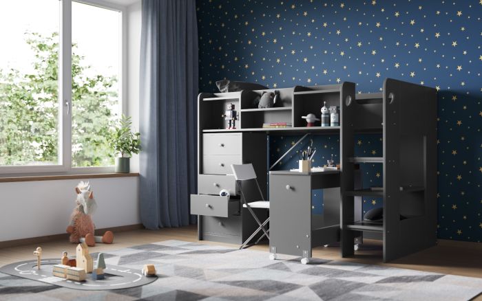 Merlin Junior Mid High Cabin Station - Available in White or Grey