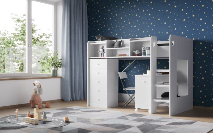 Merlin Junior Mid High Cabin Station - Available in White or Grey