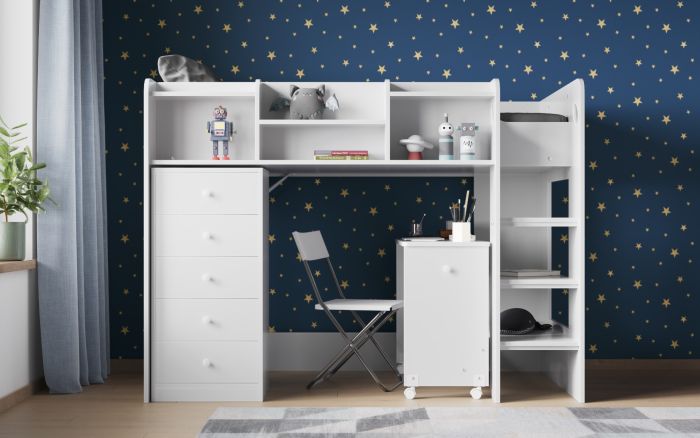 Merlin Junior Mid High Cabin Station - Available in White or Grey