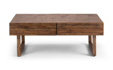 Load image into Gallery viewer, Woburn Rustic 2 Drawer Coffee Table - RECYCLED/RECLAIMED Pine - Colour Cashew
