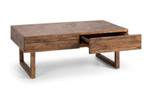 Load image into Gallery viewer, Woburn Rustic 2 Drawer Coffee Table - RECYCLED/RECLAIMED Pine - Colour Cashew
